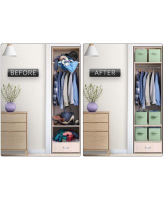 Foldable Storage Cubes with Handle- for Organizing Home, Shelves, Nursery, Playroom