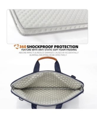 15.6 inch Laptop Shoulder Bag, Slim Laptop Sleeve Case, Shockproof Computer Notebook Ultrabooks Carrying Case Handbag Cover Fit for Acer Asus Dell Lenovo HP, Blue