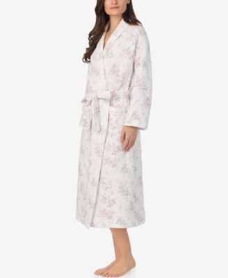 Women's Long Sleeve Diamond Quilt Ballet Wrap Robe
