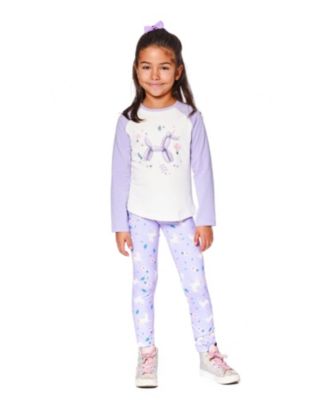 Toddler Girls Jersey Raglan Sleeve Tee Lavender - Toddler|Child