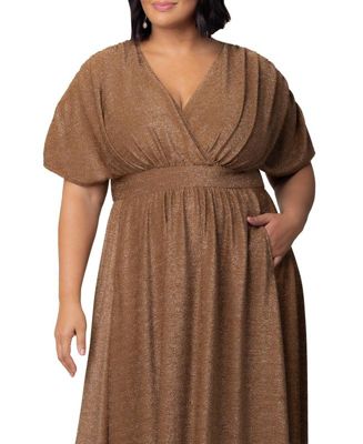 Plus Size Geneva Sparkling Evening Gown