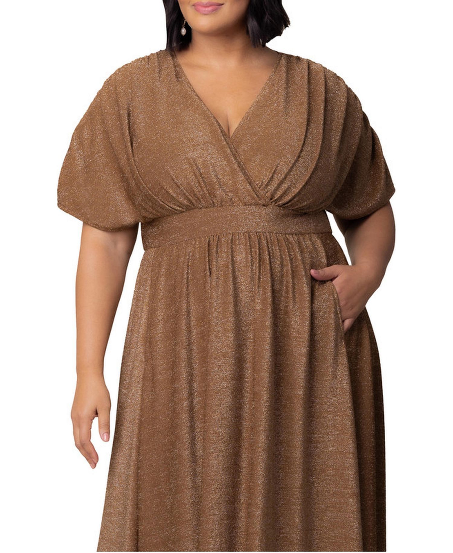 Plus Size Geneva Sparkling Evening Gown