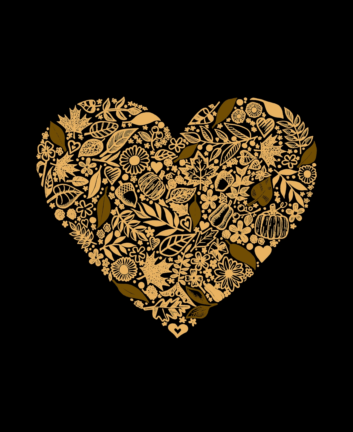La Pop Art Plus Size Fall Vibes Word Art V-neck T-shirt In Black