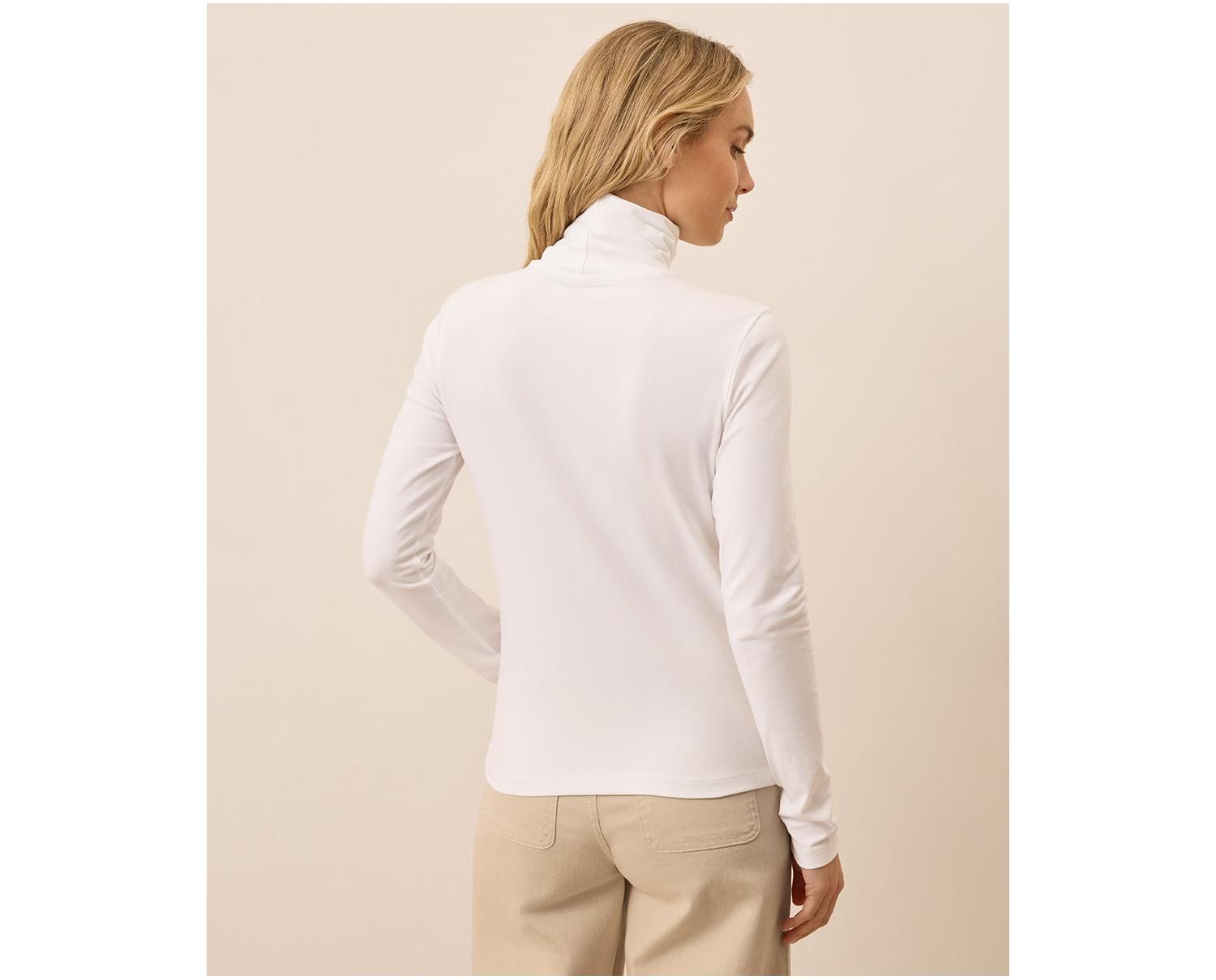 Women's Luxe Stretch Jersey Slim Turtleneck