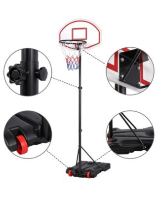 Adjustable Basketball Hoop System Stand with Wheels