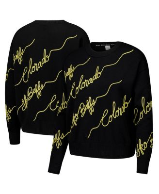 Kadyluxe - Women's Black Colorado Buffaloes Love Note Pullover Sweater