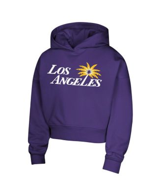 Big Girls Purple Los Angeles Sparks Closer Pullover Hoodie