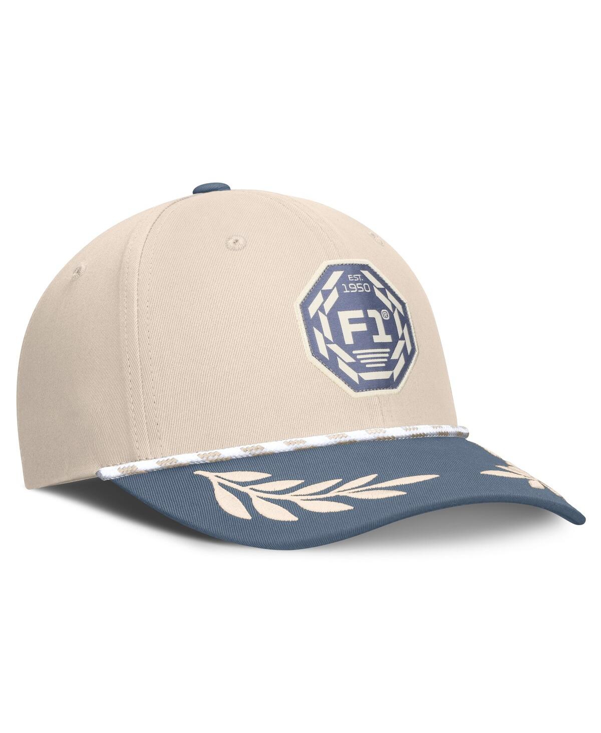 Formula 1 Men's Tan Merchandise Heritage Slick Snapback Hat In Brown