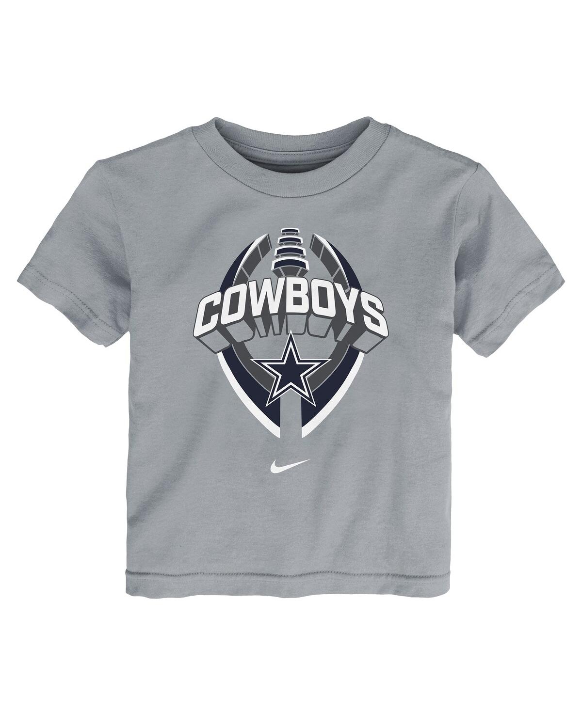 Nike Toddler Gray Dallas Cowboys Icon Legend T-shirt In Gray