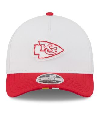 Men's White/Red Kansas City Chiefs 2025 NFL Training Camp A-Frame 9FORTY Adjustable Hat