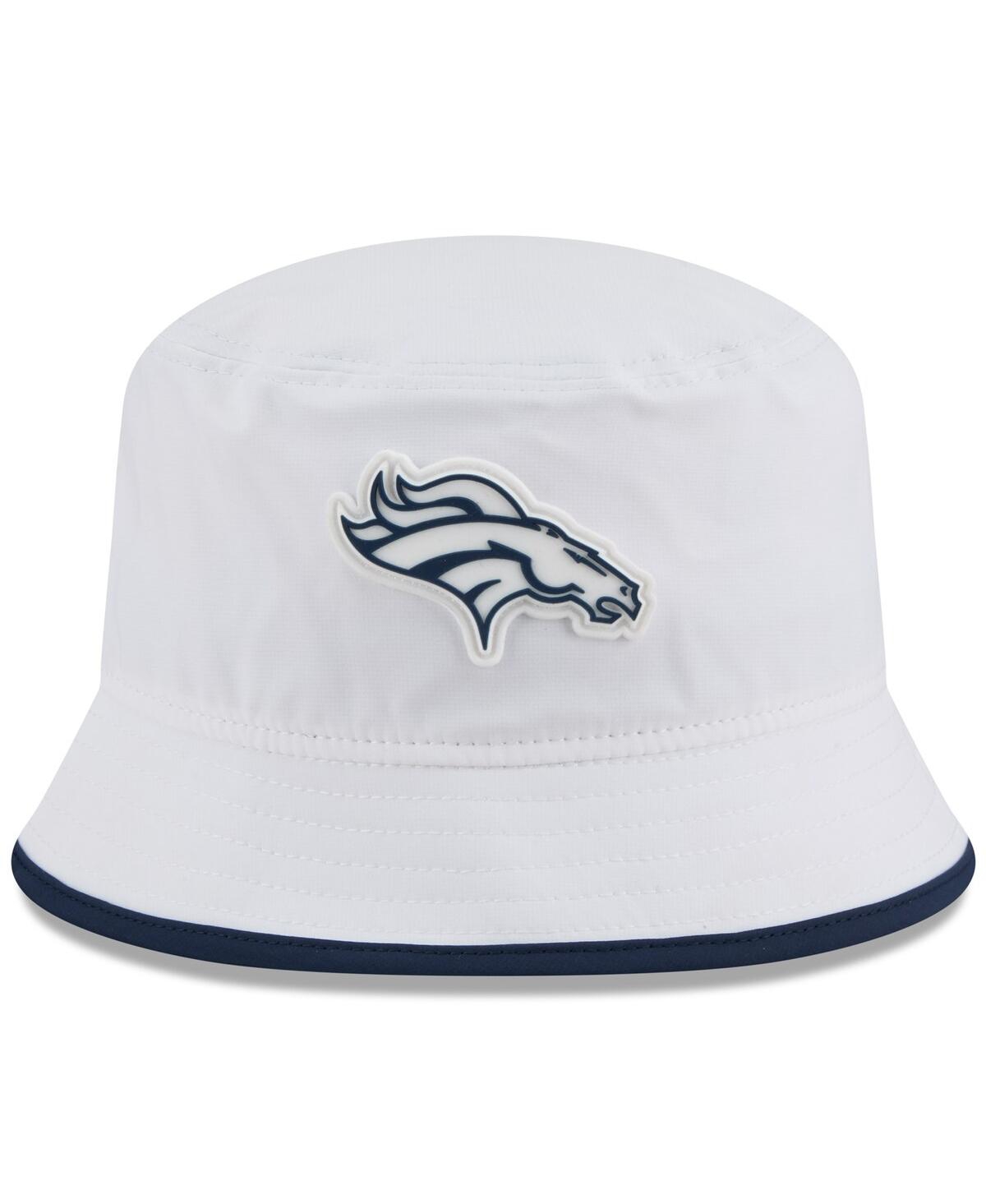New Era Men's White Denver Broncos 2025 Nfl Training Camp Stretch Bucket Hat In White