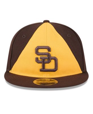 Men's Brown/Gold San Diego Padres Baseball Hall of Fame Retro Crown 9FIFTY Adjustable Hat