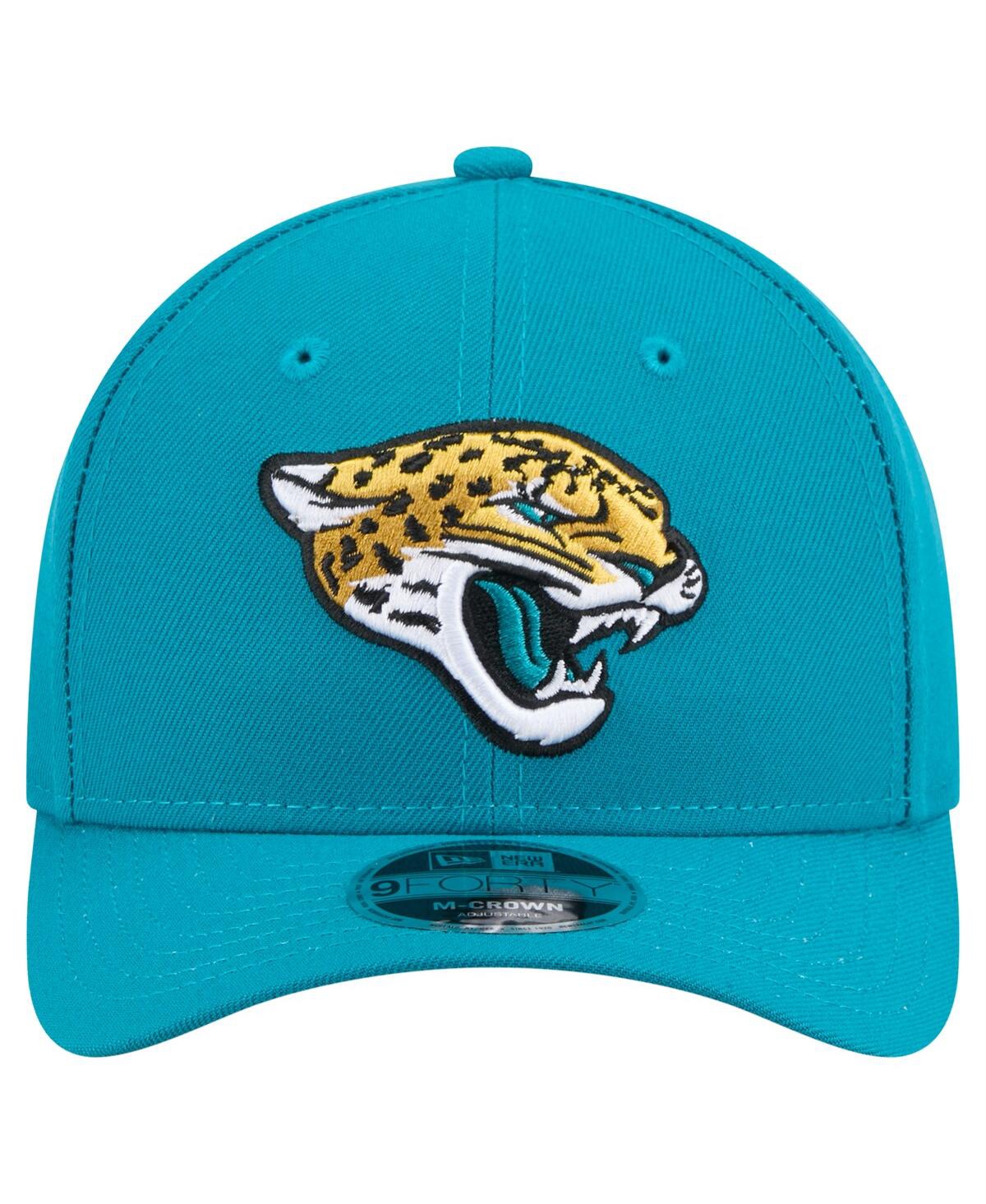 New Era Men's Teal Jacksonville Jaguars Throwback Logo Omaha Low Profile 59fifty Fitted Hat In Blue