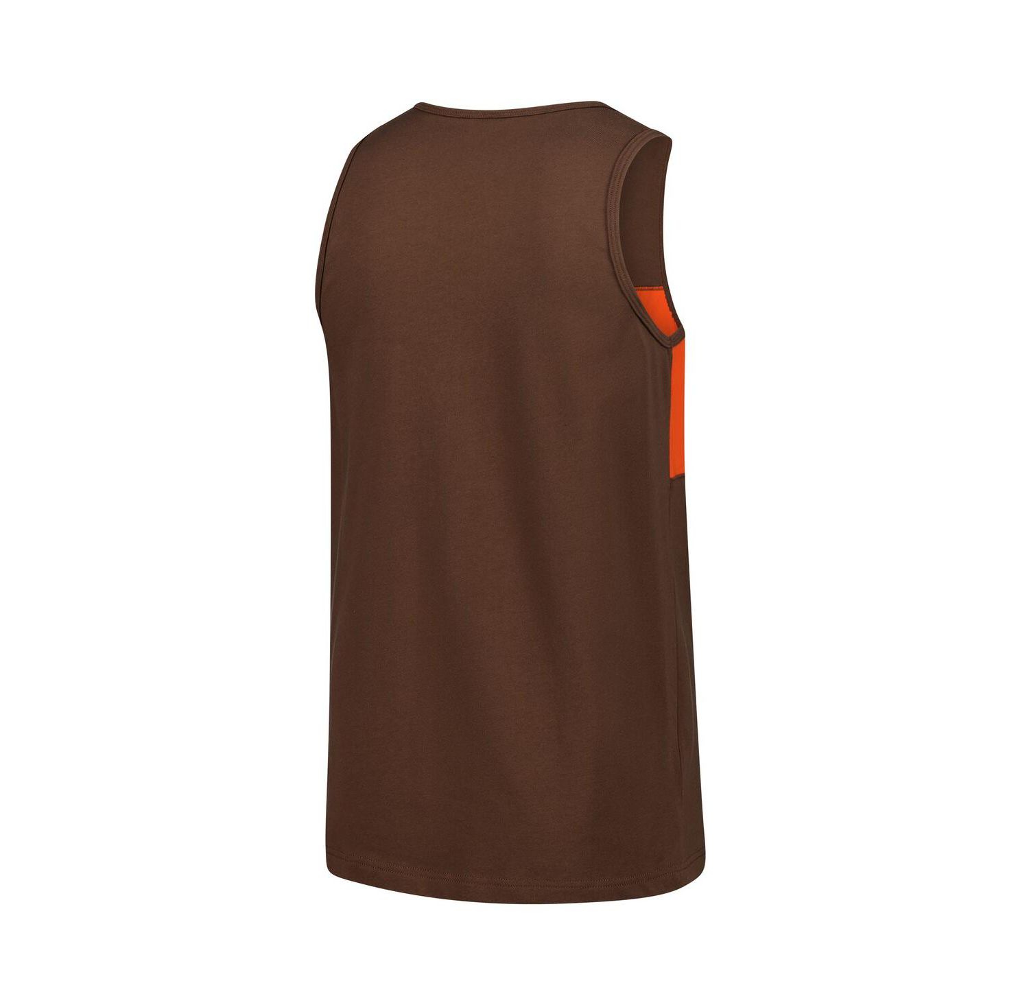 Men's Brown Cleveland Browns Retro Color Block Tank Top