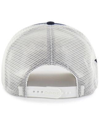 Men's and Women's Navy West Virginia Mountaineers Contemporary Basics Foundation Trucker Hitch Adjustable Hat