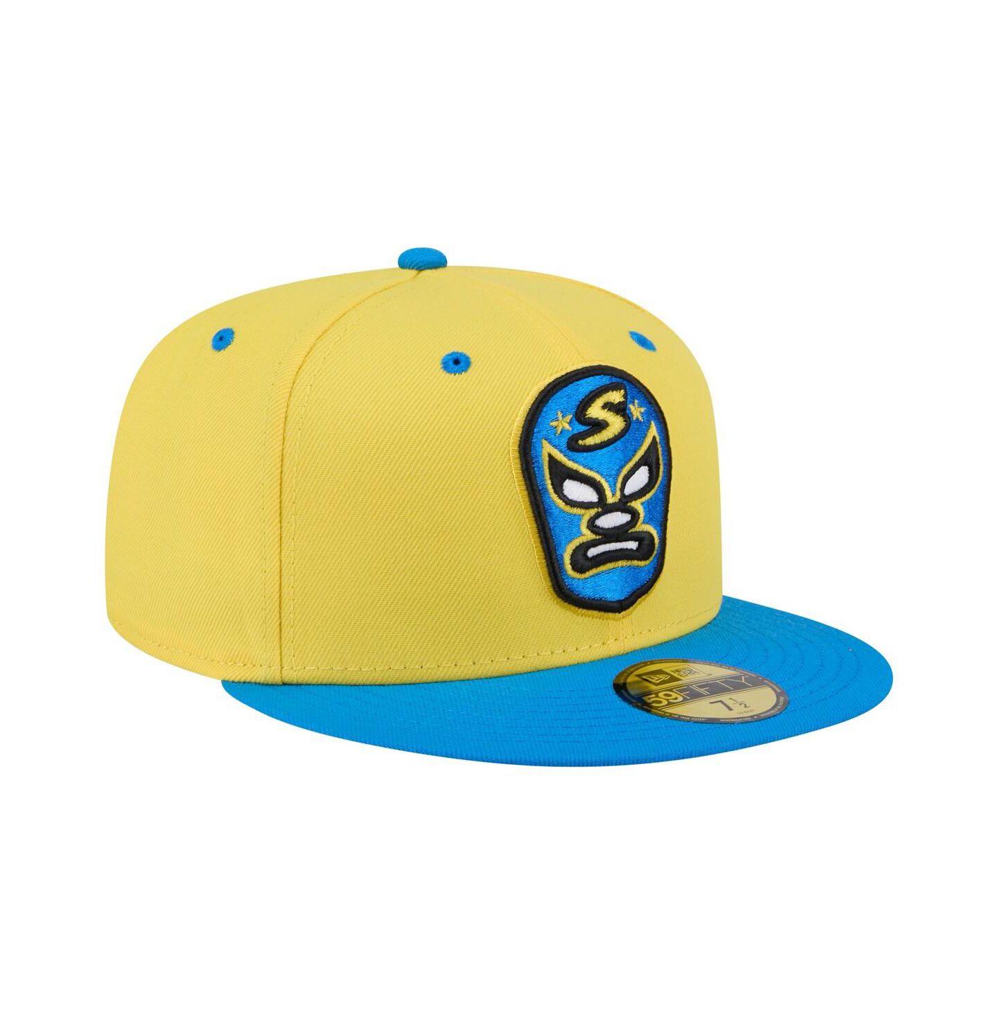 Мужская кепка New Era Yellow/Blue Sacramento River Cats Copa de la Diversion 59FIFTY Fitted Hat — фото 3