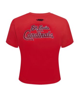 Women's Red St. Louis Cardinals Game Day Classics Baby Doll Cropped T-Shirt