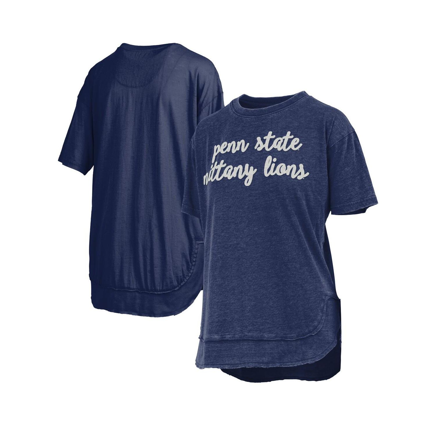 Women's Navy Penn State Nittany Lions Poncho T-Shirt