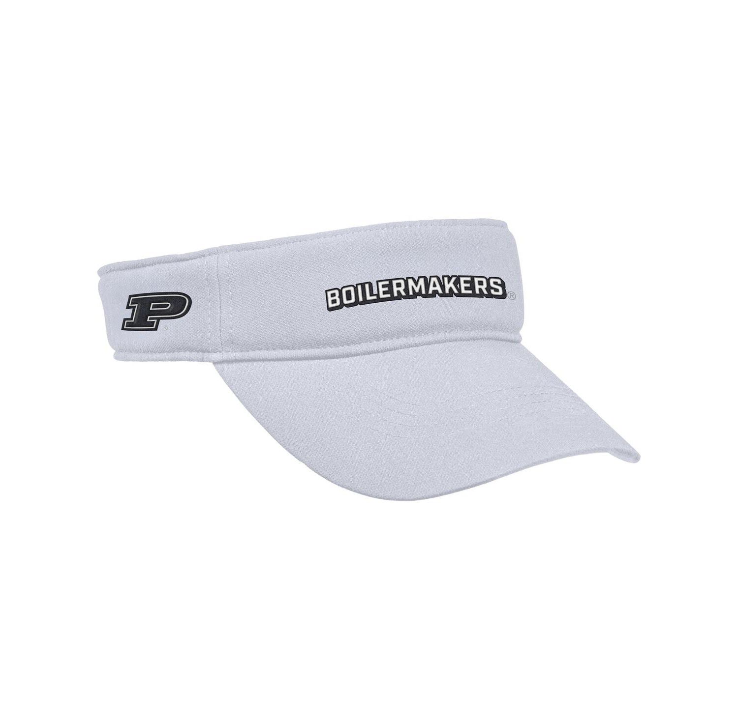 Men's White Purdue Boilermakers 2025 On-Field Ace Performance Adjustable Visor