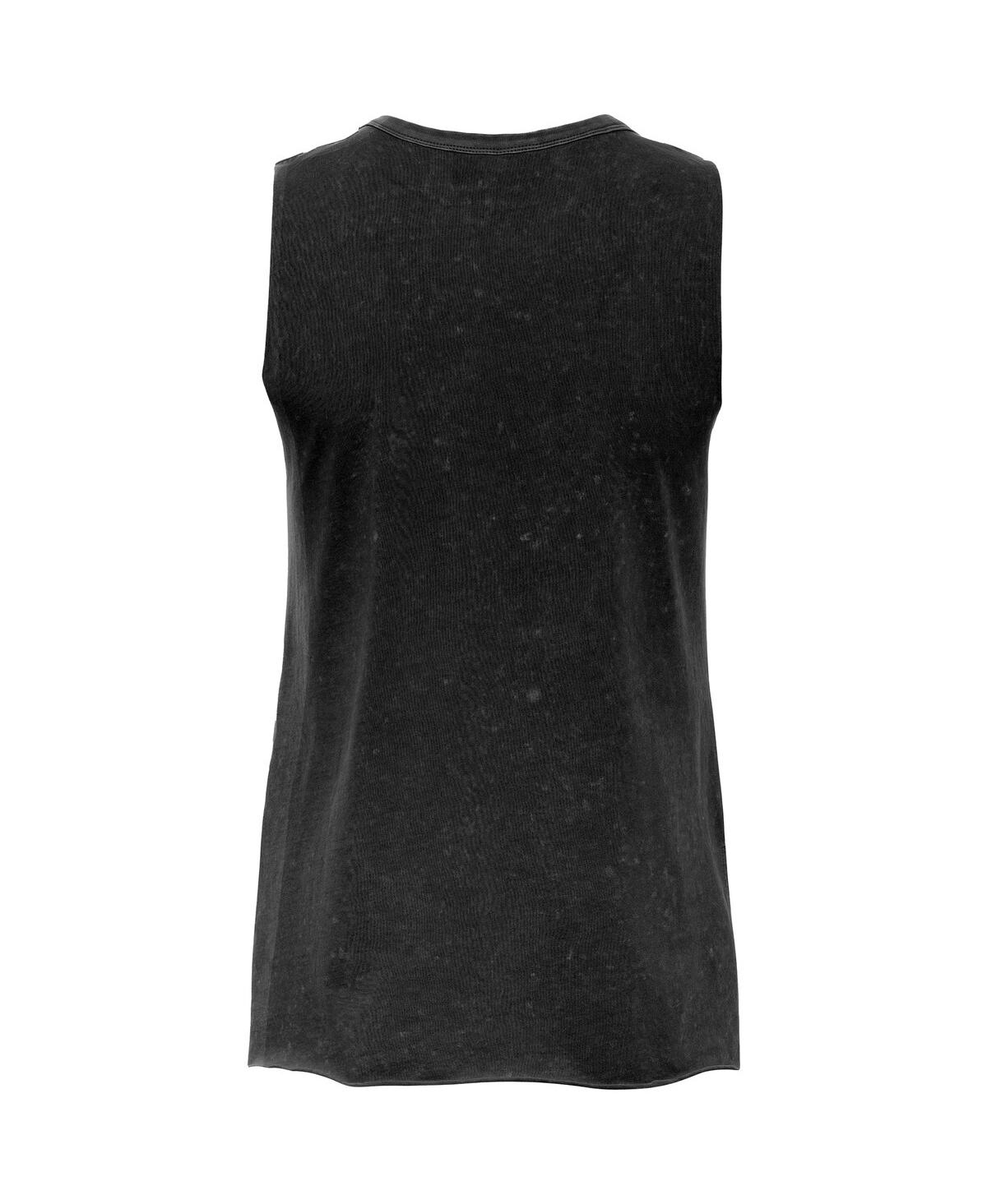 Sportiqe Women'sâ Black Las Vegas Aces Rock Roll Collection Turner Mineral Wash Tank Top In Black