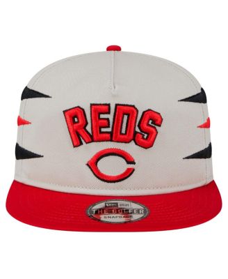 Men's Cream Cincinnati Reds Iron Golfer Snapback Hat