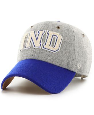 x '47 Brand Men's and Women's Gray/Royal Indianapolis Colts Block Clean Up Adjustable Hat