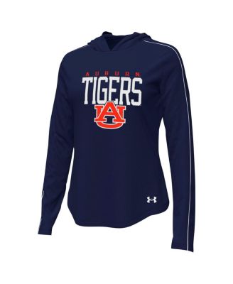 Women's Navy Auburn Tigers Gameday Knockout Long Sleeve Hooded T-Shirt