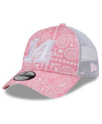 New Era - Men's Pink Chase Briscoe 9FORTY A-Frame Trucker Paisley Adjustable Hat