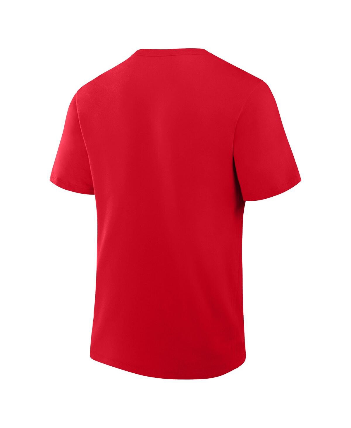 Fanatics Men's Scarlet Nebraska Huskers Big Tall Distressed Vintage Logo T-shirt In Red
