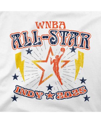 Women's White 2025 WNBA All-Star Game The Road Cropped T-Shirt