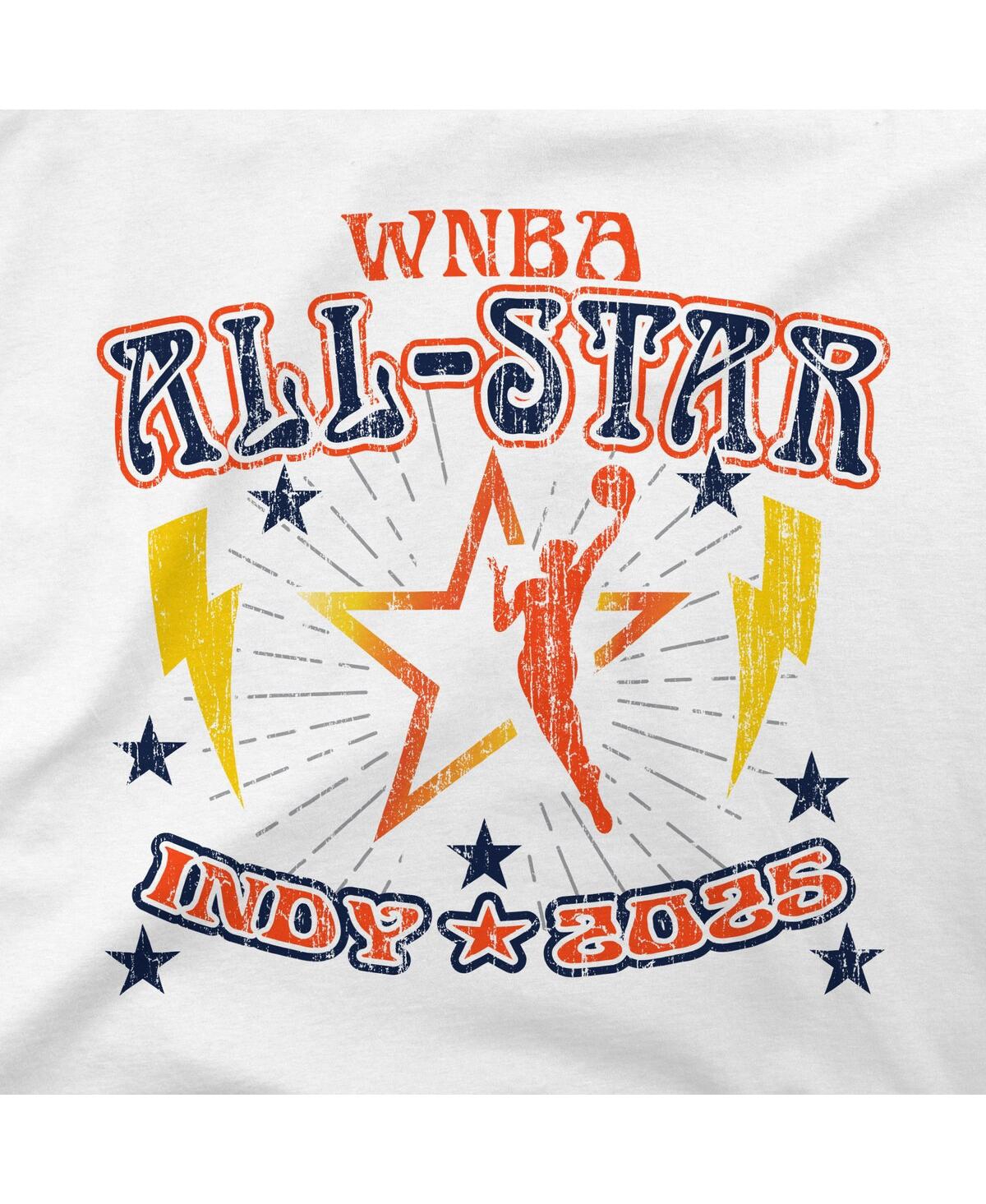 Stadium Essentials White 2025 Wnba All-star Game The Road Cropped T-shirt In White