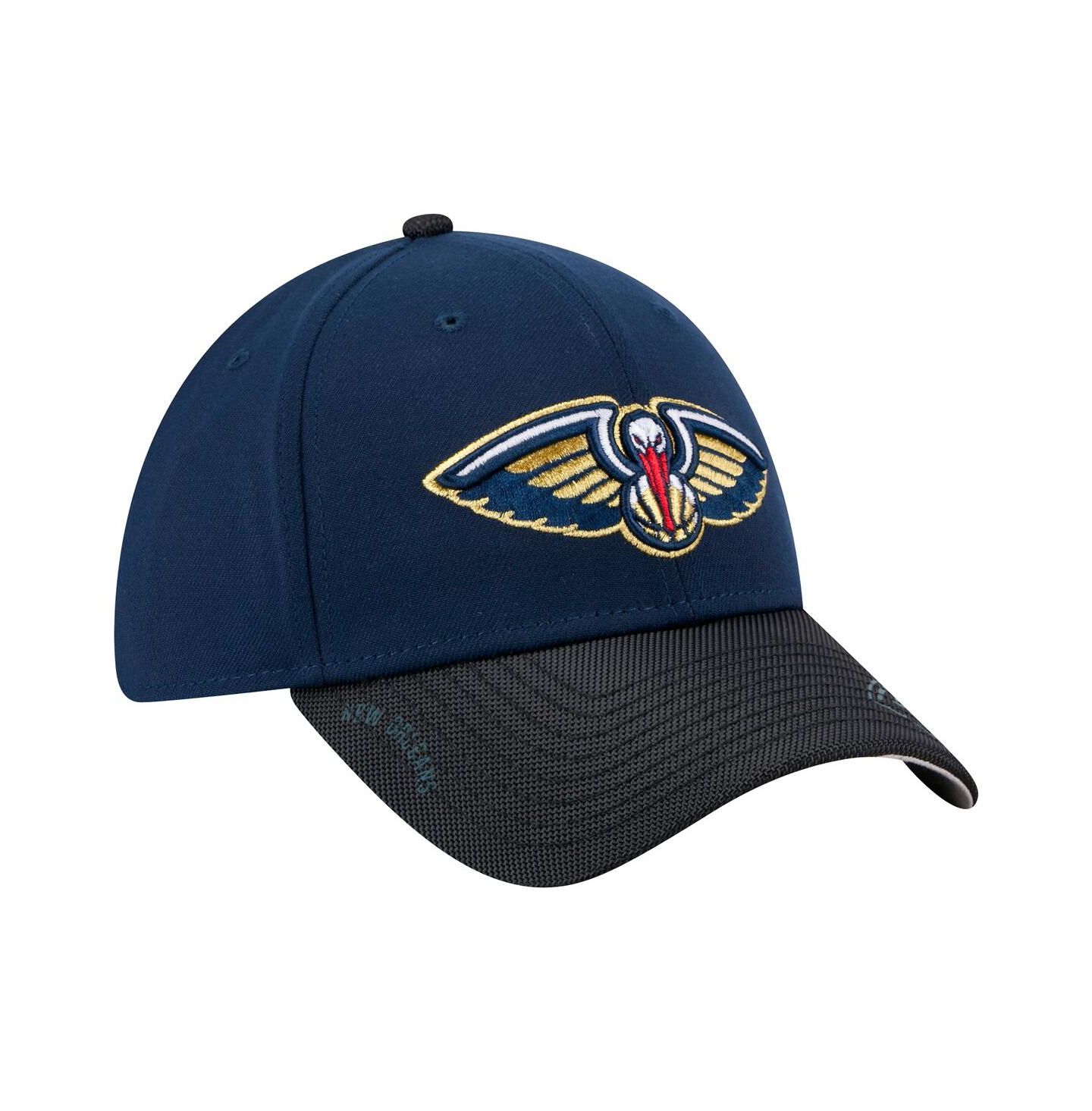 Мужская кепка New Era Navy New Orleans Pelicans Sport Night 39THIRTY Flex Hat — фото 4