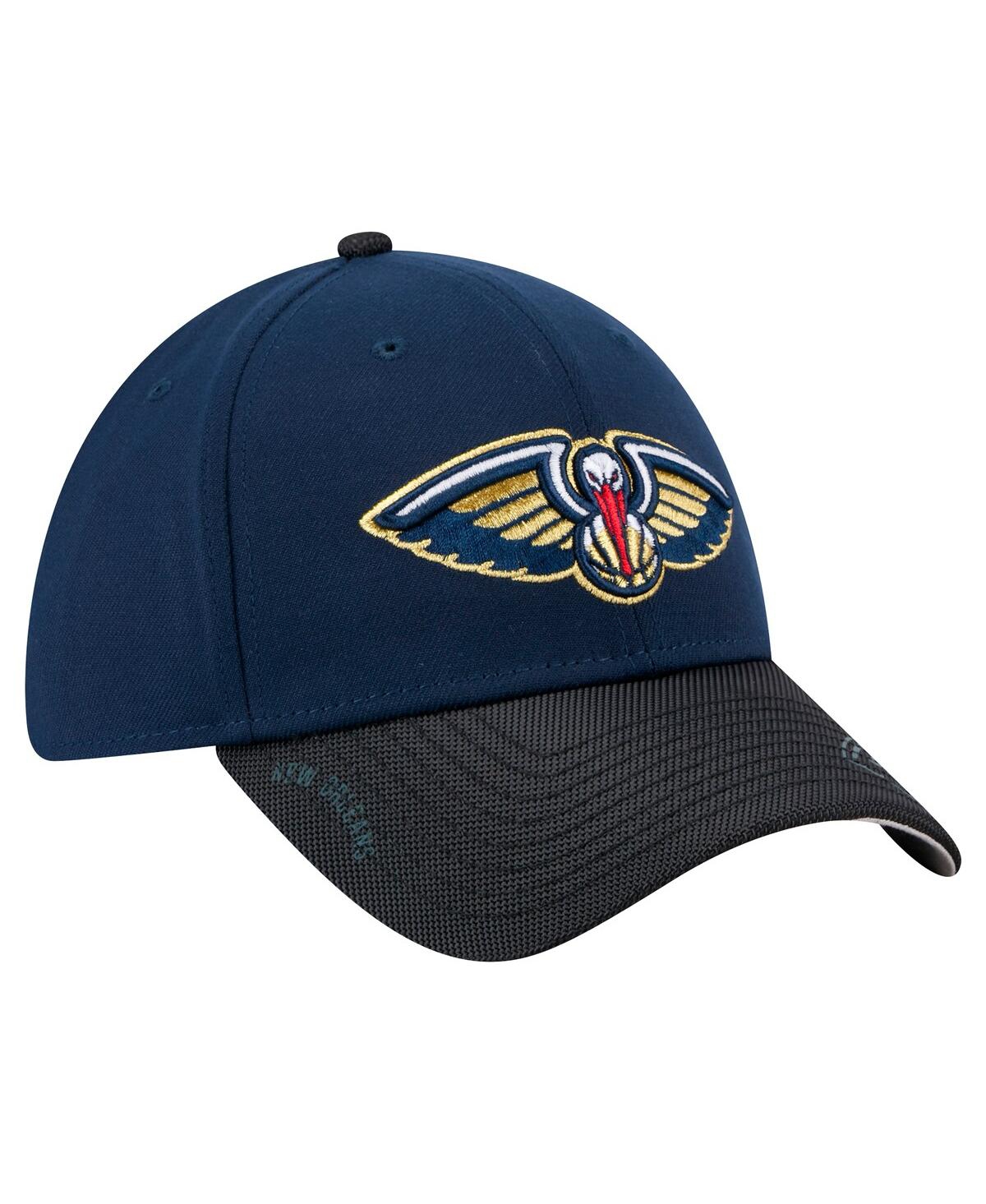 New Era Men's Navy New Orleans Pelicans Sport Night 39thirty Flex Hat In Multi