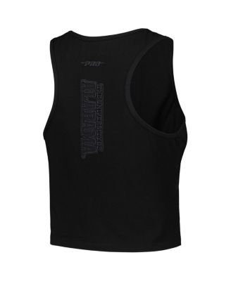 Women's Black Alabama Crimson Tide Tonal Neutral Fitted Waist Length Racerback Tank Top