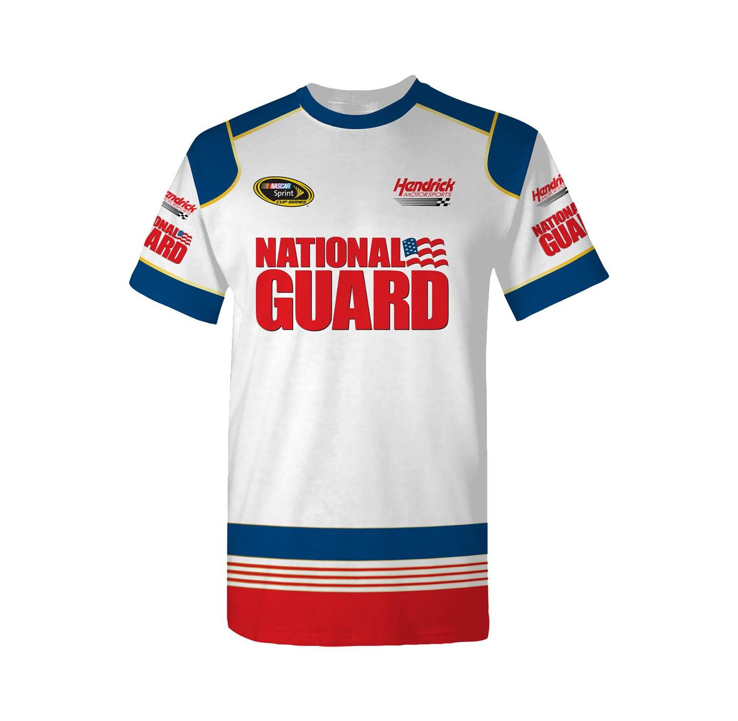 Men's White Dale Earnhardt Jr. National Guard Legend Uniform T-Shirt