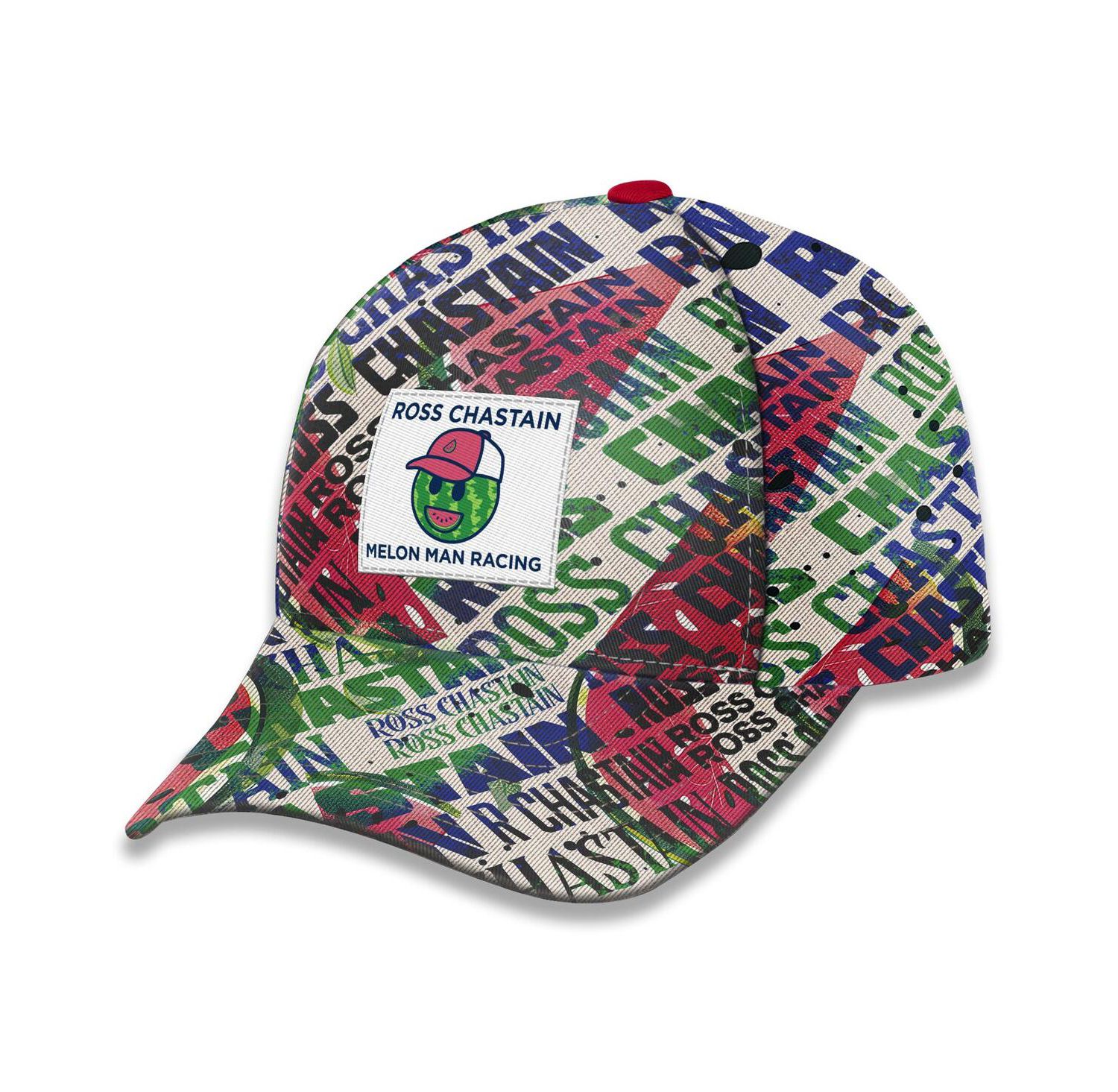 Men's White Ross Chastain Sublimated Melon Man Adjustable Hat