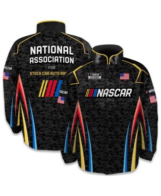 Checkered Flag Sports - Men's Black Full-Snap Nylon Uniform Jacket