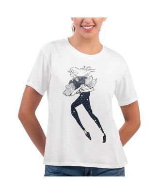 G-III 4Her by Carl Banks - Women's White New England Patriots Play The Ball T-Shirt