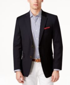 Modern-Fit TH Flex Solid Navy Blazer 