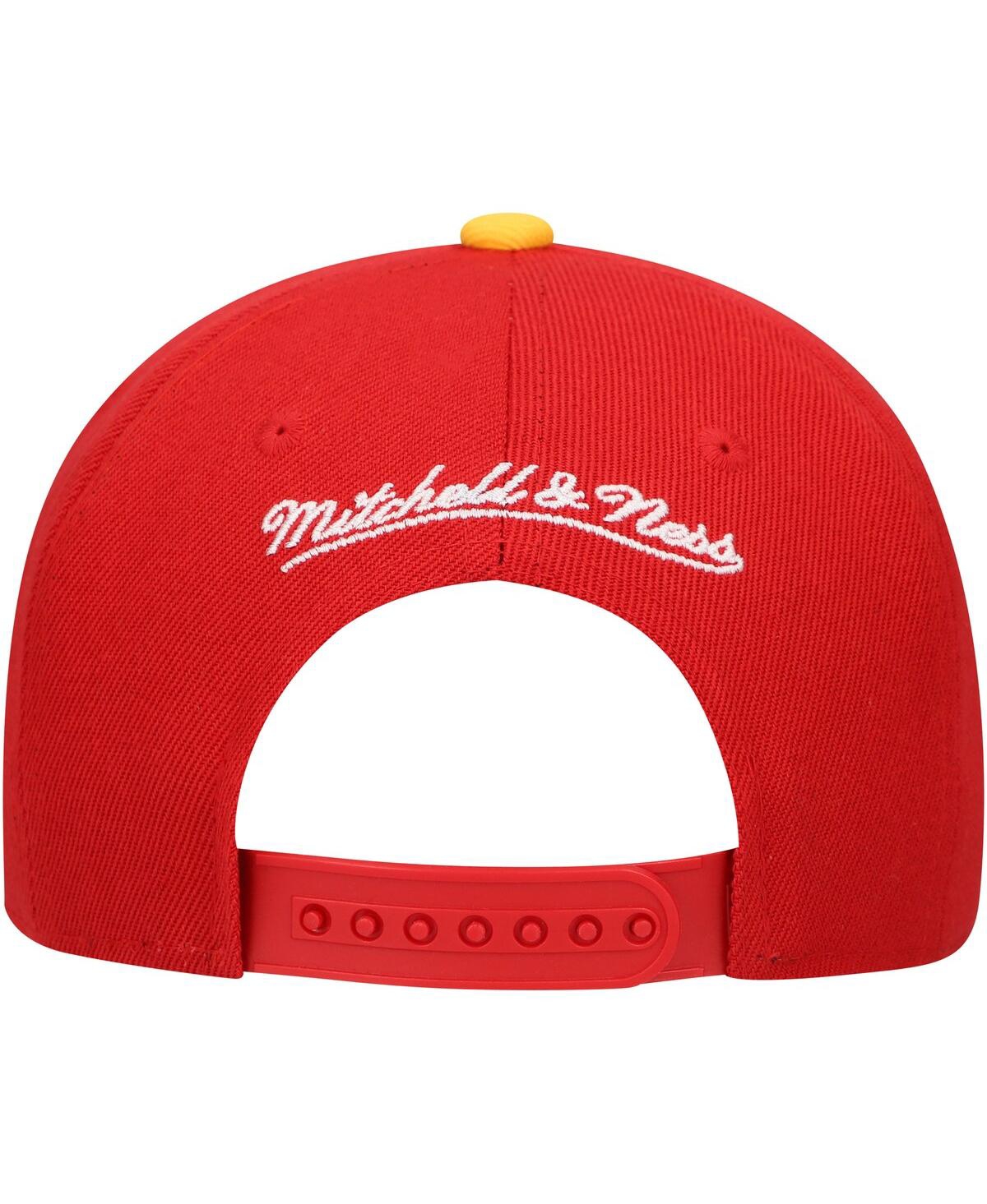 Mitchell & Ness Big Boys And Girls Red Kansas City Chiefs Team Two-tone Snapback Hat In Red