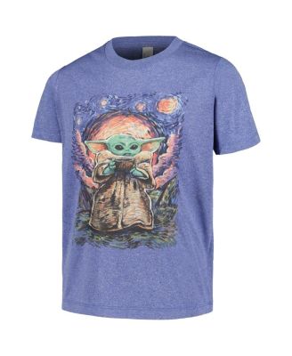 Big Boys and Girls The Mandalorian Baby Yoda Sipping Starries T-Shirt