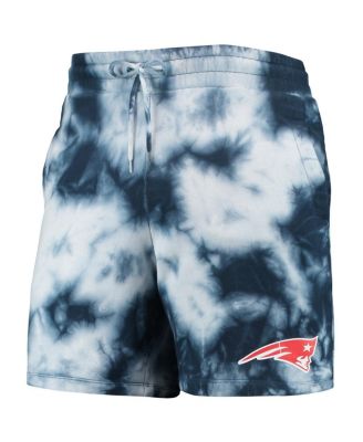 Men's Navy New England Patriots Tie-Dye Shorts