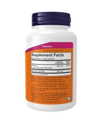Ascorbyl Palmitate, 500 mg, 100 Veg Caps