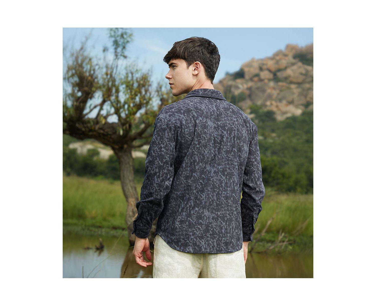 Faded Corduroy Oversized Shirt