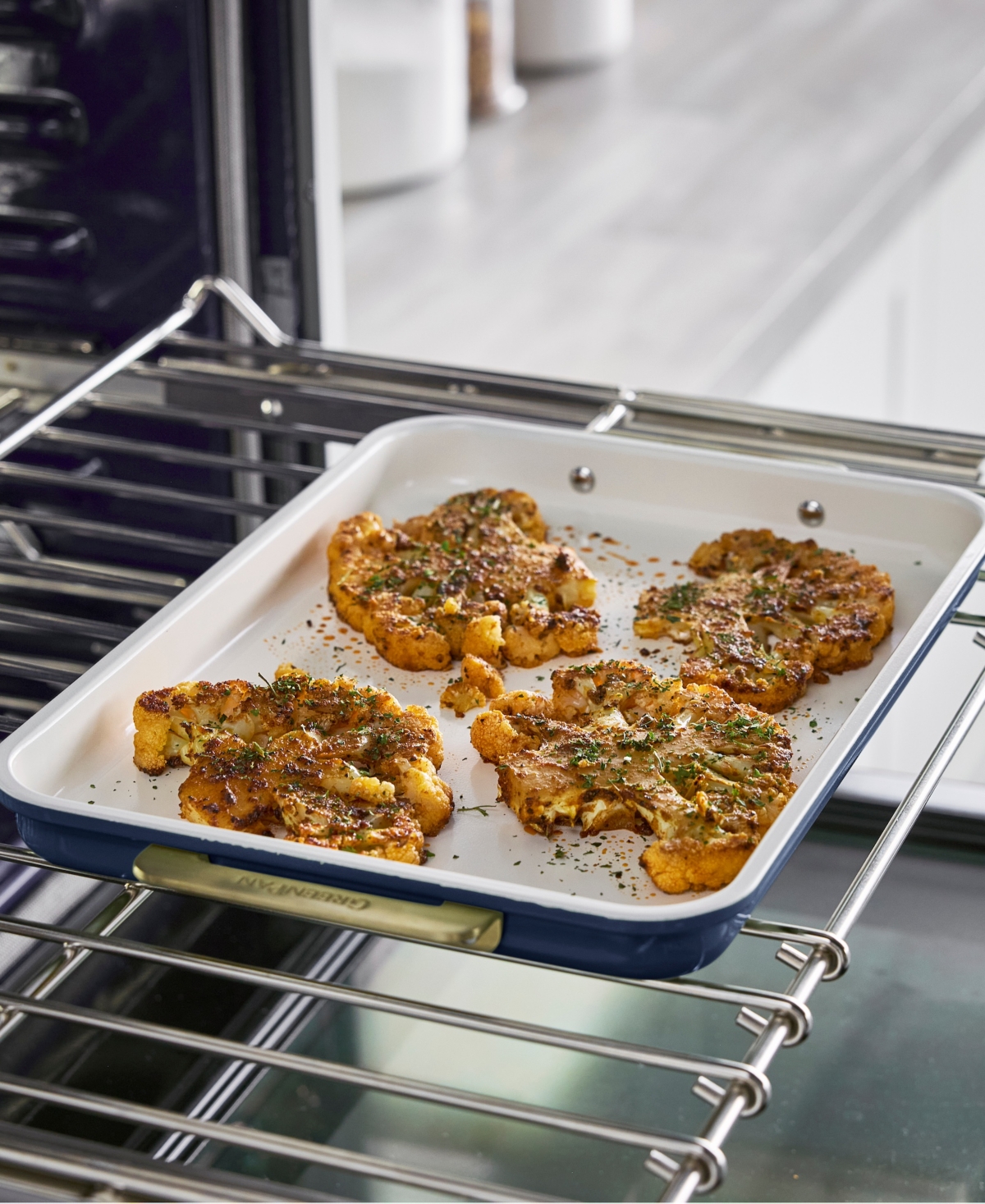 Greenpan Reserve Healthy Ceramic Nonstick Bakeware Quarter Sheet Pan In Blue