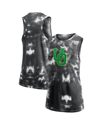 Fanatics - Women's Black Oregon Ducks Sport Resort Tie-Dye Tank Top