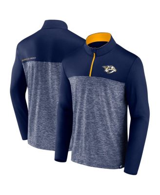 Fanatics - Men's Navy Nashville Predators Iconic Defender Quarter-Zip Jacket