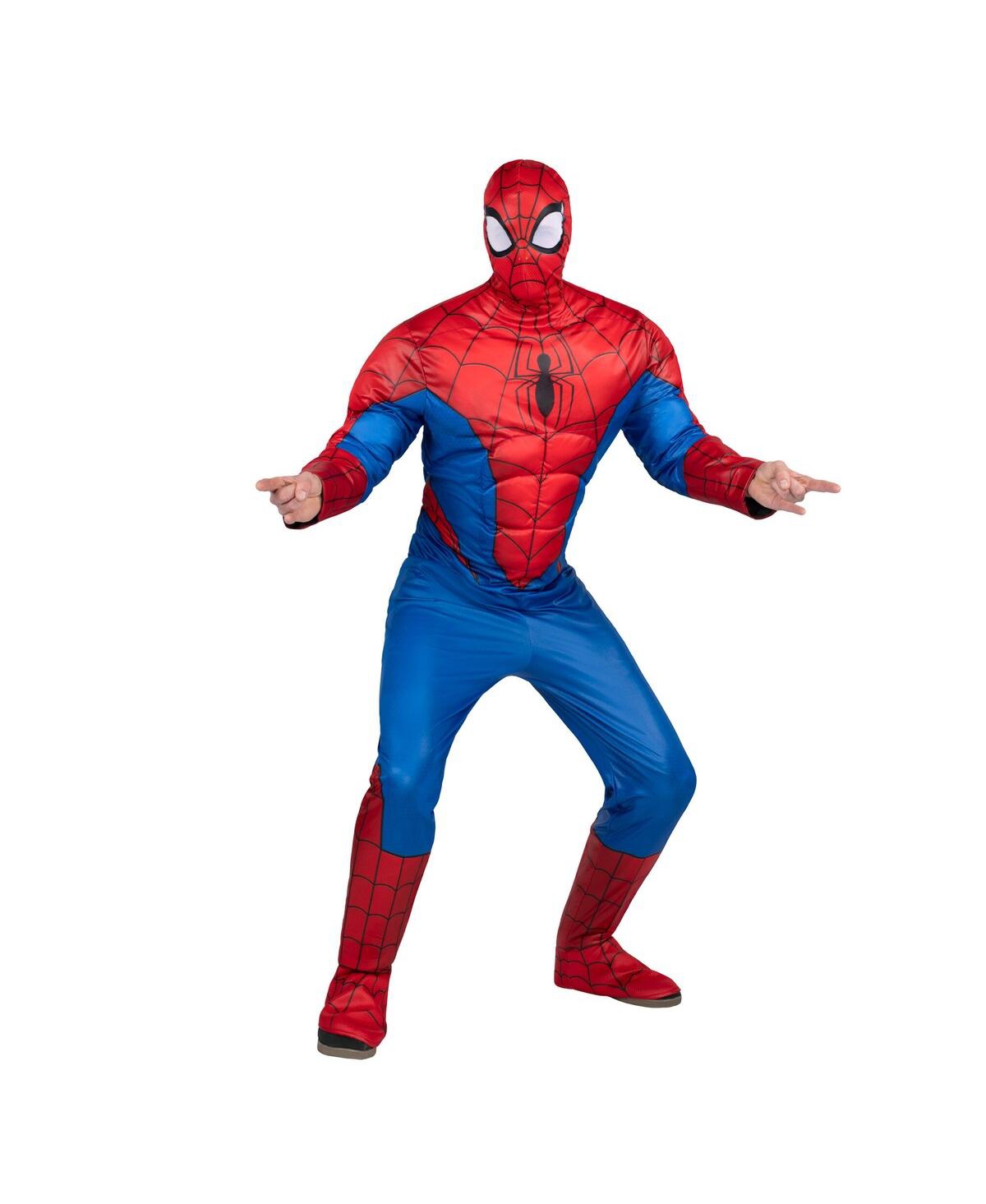 Men's Spider-Man Costume with Mask - Blue, Red