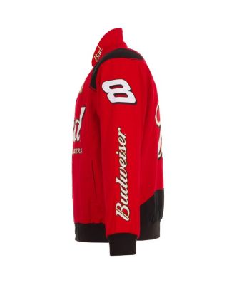 Men's Red Dale Earnhardt Jr. Budweiser Full-Snap Twill Jacket