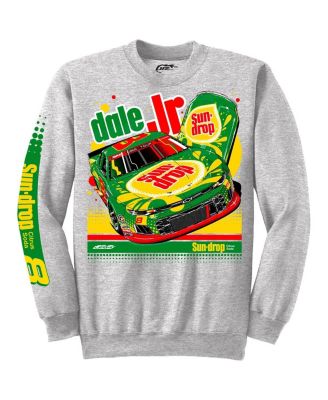 Men's Heather Gray Dale Earnhardt Jr. Sun Drop 8 Camaro Pullover Sweatshirt